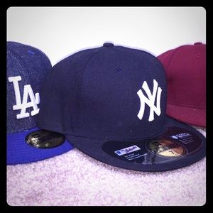 AUTHENTIC FITTED CAPS Bundled all 3 For 45$